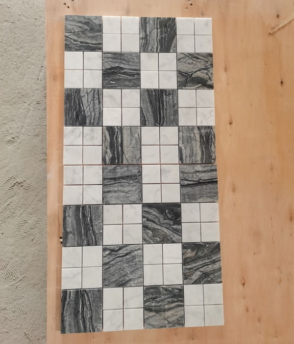 Zebra Black & Carrara White