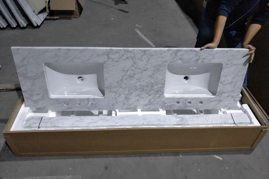 Carrara White Vanity Top