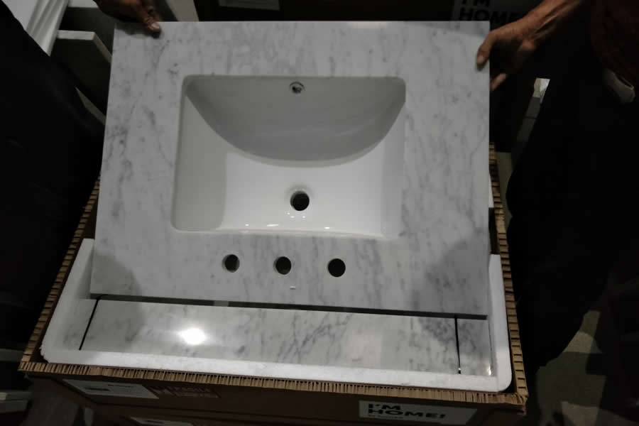 Carrara White Vanity Top